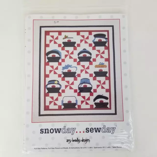 Amy Bradley Designs Snow Day Sew Day Snowman Winter Quilt Table Runner Pattern