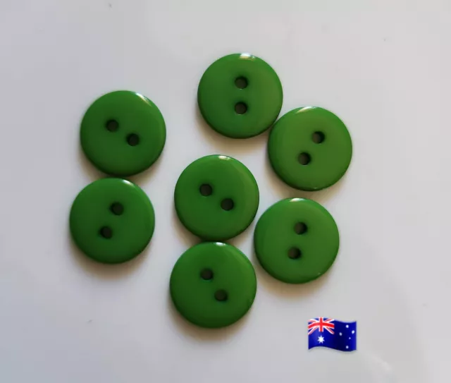 15pcs 11.5cm Green Colour Resin Two Hole Buttons