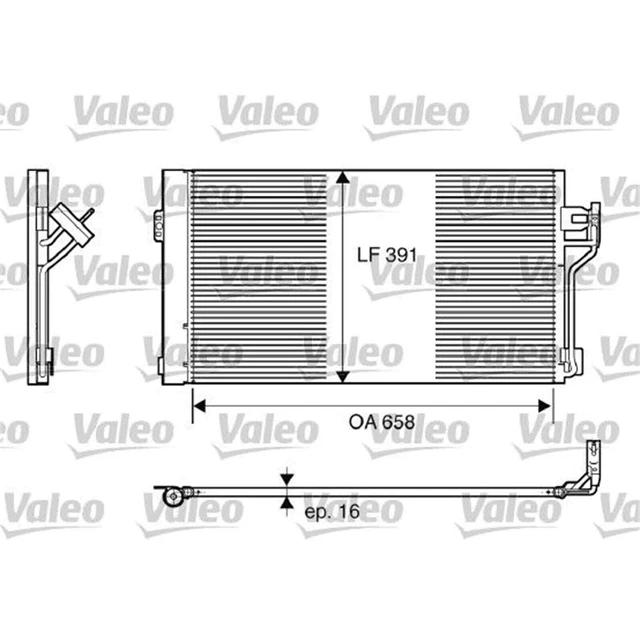 Valeo 814012 Condenseur Climatisation Compatible BMW Série 1 3 X1