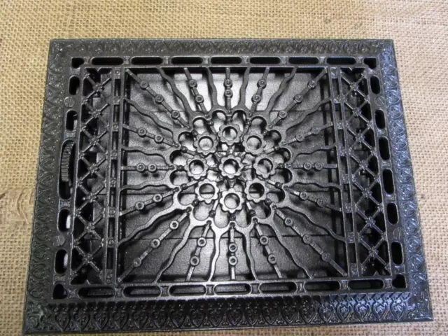 Vintage Cast Iron Register Grate Antique Old Heat Vent Furnace Hardware 10736