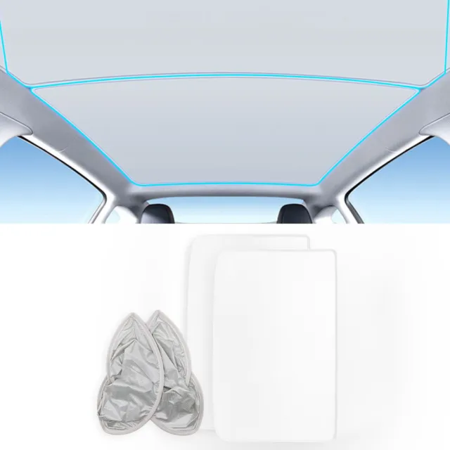 Glass Roof Sunshade Foldable Top Window UV Protection Fit For Tesla Model Y 2