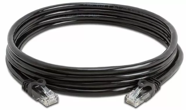 5m BLACK Network Cable Ethernet CAT5 CAT5e UTP Gigabit LAN Patch Cord