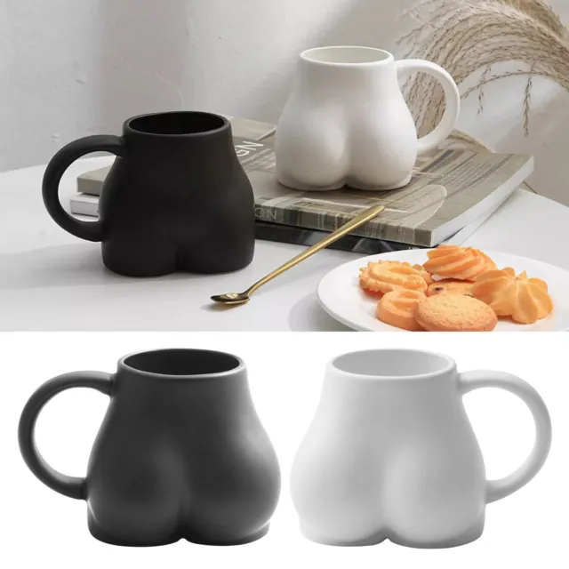Butt Coffee Mugs Ceramic Cup Heat Resistant Decorative Porcelain Mug - 300ml