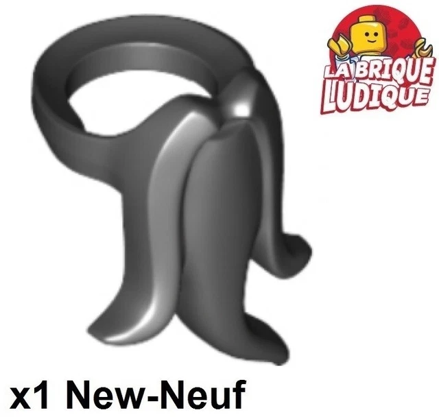 LEGO 1X MINIFIG Barbe Longue Beard Fancy Wizard Sorcier Noir black lego-1x-minifig-barbe-longue-beard-fancy-wizard-sorcier-noir-black