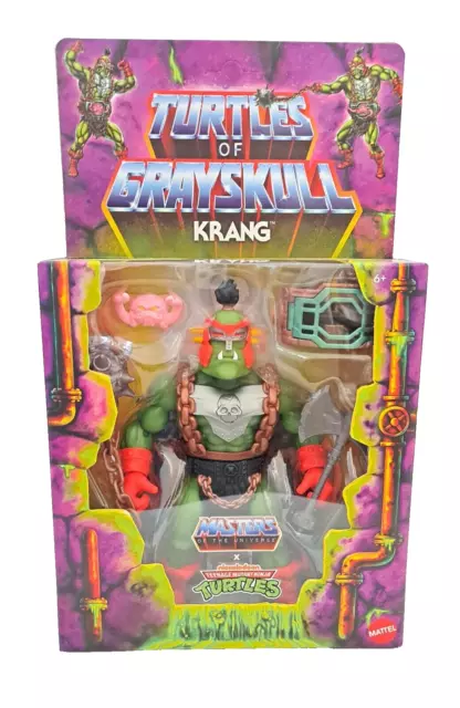 MOTU X TMNT Turtles of Grayskull Actionfigur Krang 18 cm MISB NEU OVP !