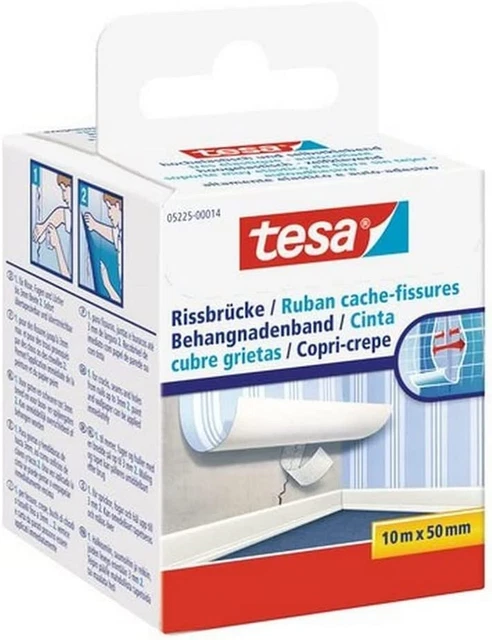 Tesa 05225-00014-02 Copertura crack, 10 m x 50 mm singola