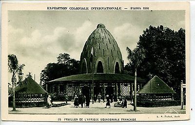 CP 75 PARIS - Exposition Coloniale Internationale 1931 - Pavillon A.E.F.