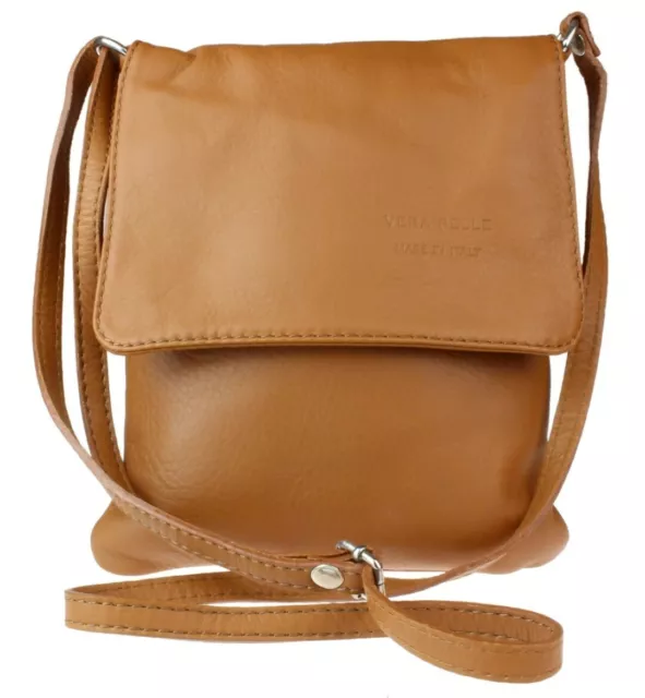 NEW GENUINE SOFT Leather Italian Vera Pelle Cross Body Shoulder Bag Flap Zipped 28.49 PicClick UK