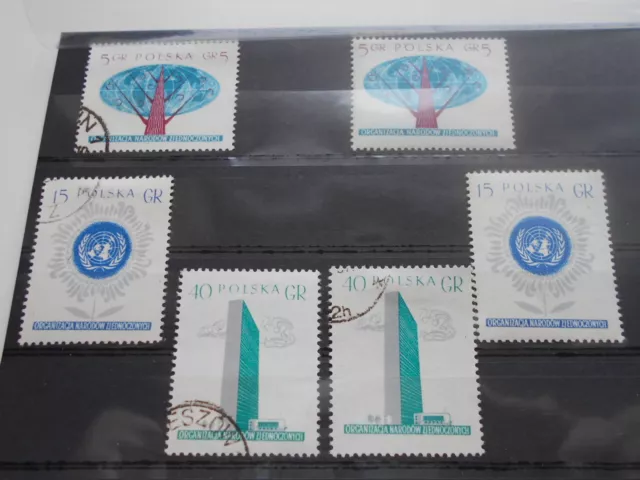 Briefmarken Polen Polska 1957 Mi-Nr. A 998 - 1000 gestempelt 998, 999 postfrisch