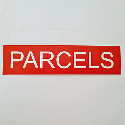PARCELS Sign for Mailbox Mail Letter Box - 30 Colours & 7 Small and Medium Sizes 2
