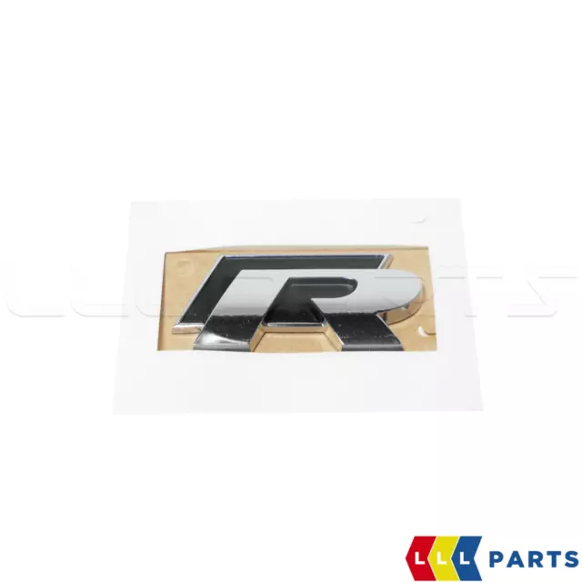 New Genuine Vw Golf Mk6 Mk7 R Chrome Black Badge Emblem Trunk 1K8853675K Fxc