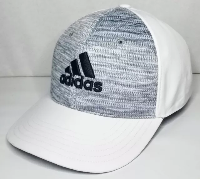 Adidas Golf Gray & White Snapback Hat Cap - Adjustable OSFM