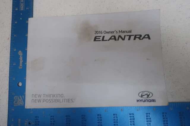 2016 16 Hyundai Elantra Owner's Manual Book -Free Shipping - Om527