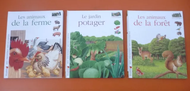 Animaux Ferme + Forêt + Jardin Potager, Premières découvertes Gallimard jeunesse