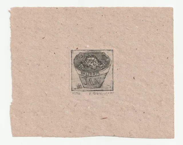 REINHILDE PETERKNECHT: Exlibris für Jan [Peterknecht]