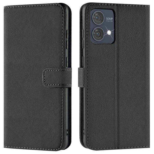 Étui Livre Style Flip Pour Motorola Edge 30 Neo - Pochette Rabat Magnétique Couleur Or | Protection élégante