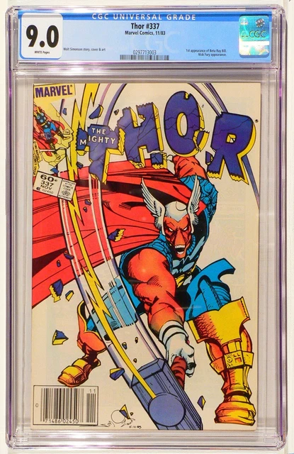 Thor 337 cgc 9.0 first Beta Ray Bill