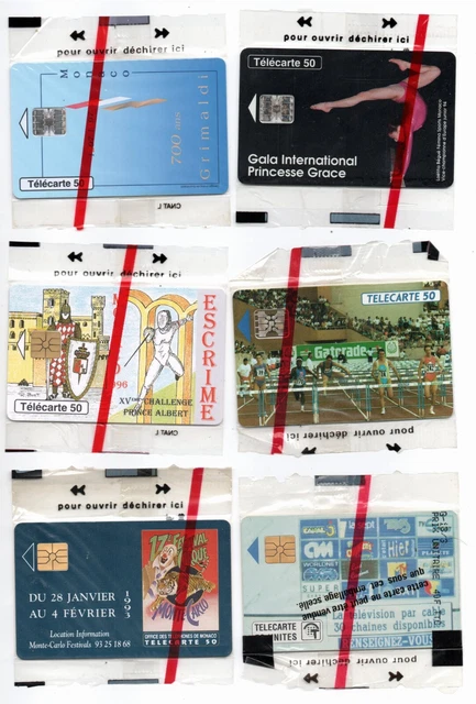 Telecartes Lot De 12 Cartes De Monaco Sans Double Nsb/ Neuve Sous Blister