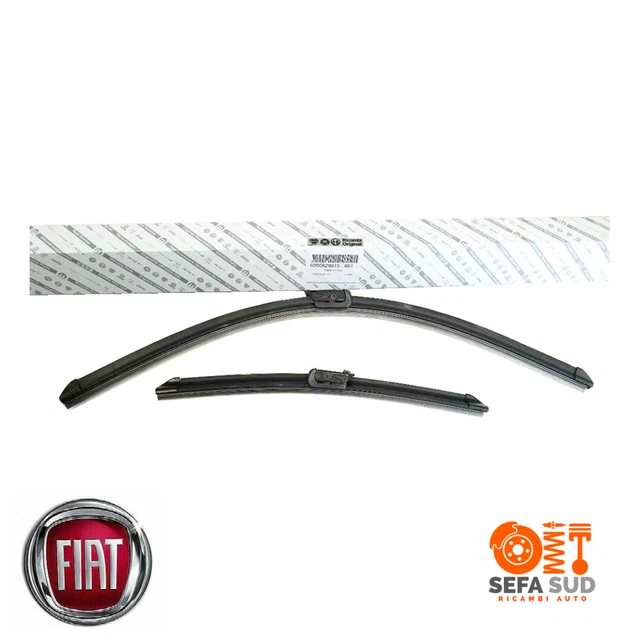 Kit 2 Spazzole Tergicristallo Anteriore Per Fiat 500 312 Dal 2007 - 650mm + 350mm, Pulizia Efficiente