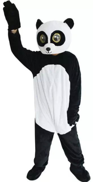 Disfraz de panda unisex adultos, mascota panda divertido disfraces para adultos 3