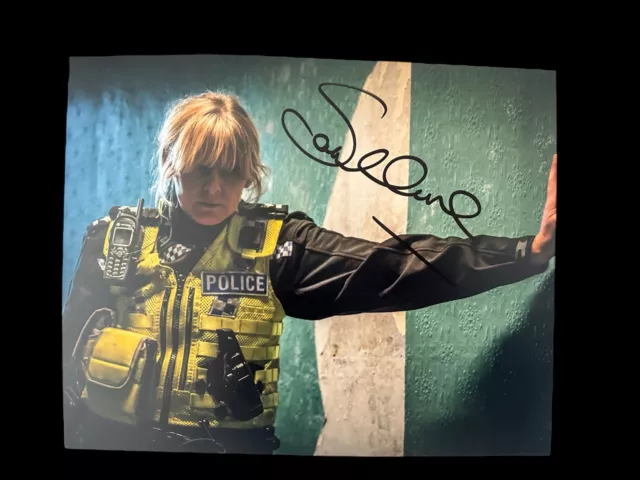 Sarah Lancashire signiert Happy Valley 10x8 Foto OnlineCOA AFTAL #12