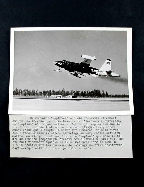 PHOTO AVION AIRCRAFT LOCKHEED NEPTUNES NAVY US AIR FORCE   DESCRIPTIF PHOTO AVION AIRCRAFT LOCKHEED NEPTUNES NAVY US AIR FORCE   DESCRIPTIF