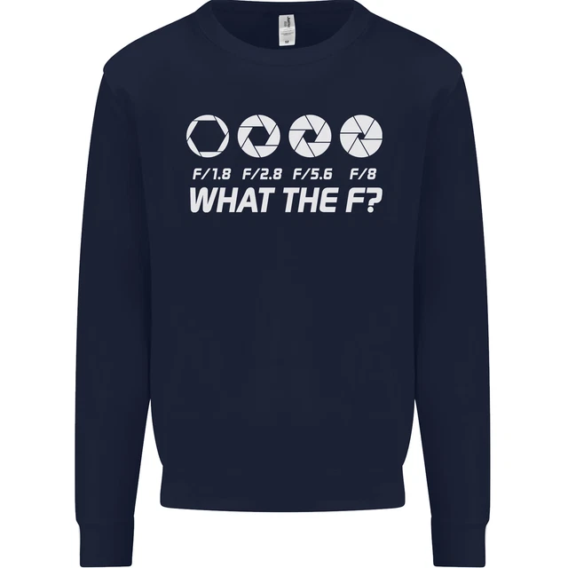 Felpa maglione Photography What the F Stop Photographer da uomo 2
