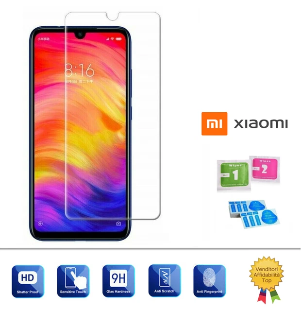 PELLICOLA VETRO TEMPERATO per XIAOMI REDMI 7, NOTE 7  PROTETTIVA schermo display