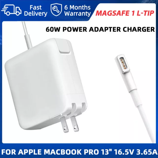 60W MagSafe 1 Power Adapter Charger for Apple MacBook Pro 11" 13" A1184 L-Tip
