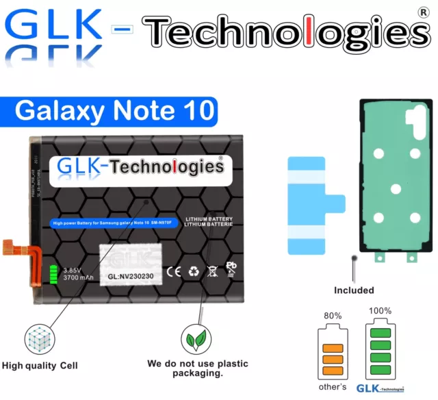 GLK Akku für Samsung Galaxy Note 10 SM-N970F EB-BN970ABU PRO N E U Ohne Set
