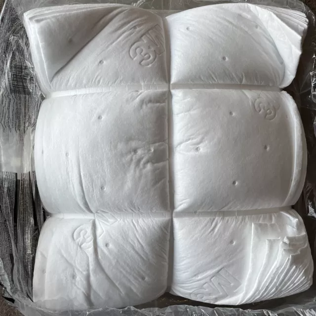 3M Hp-156 Absorbent Pads Absorbs Oil-Based Liquids Pk 100 White