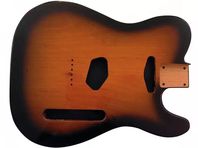 Tobacco burst alder nitrocellulose gloss Telecaster body