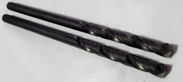 15/64" Aircraft Extension Drill Bits Tool Lot of 2 Oxide Finish New