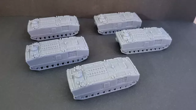 Flames of War: Vietnam U.S. LVTP-5 Platoon X5 'Nam lot resin
