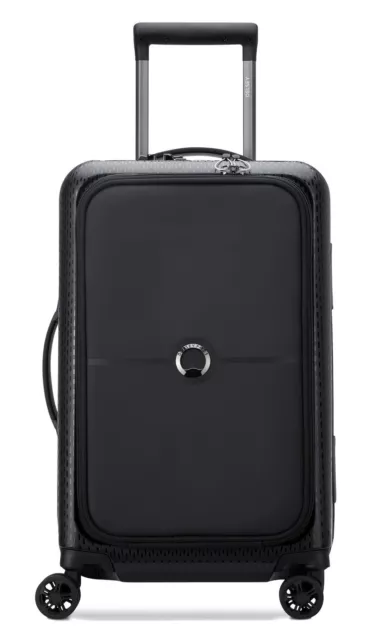 DELSEY PARIS Turenne 4 Double Rolls Business Cabin Trolley 55 Trolley Black