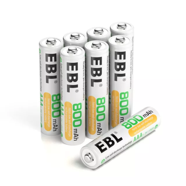 EBL Lot AA AAA wiederaufladbare Batterien 2800mAh 2300mAh 1100mAh 800mAh NI-MH 2