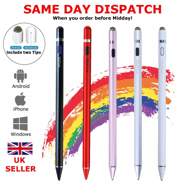 Stylus Pen for Touch Screens Digital Active Pencil Fine Point for iPhone iPad