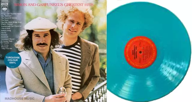 SIMON & GARFUNKEL LP Greatest Hits TURQUOISE Vinyl  2022 Ltd Edition New SEALED