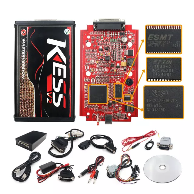 Chiptuning KESS V2 RED Master V5.017 + KTAG V7.020 - ECU programmer OBD2 online