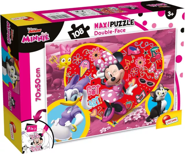 Lisciani Giochi-108 Mickey & Friends Disney Puzzle DF Supermaxi 108 Minnie