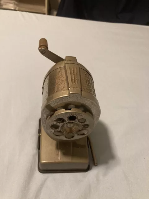 Vintage Boston Pencil Sharpener 8 Hole Hand Crank