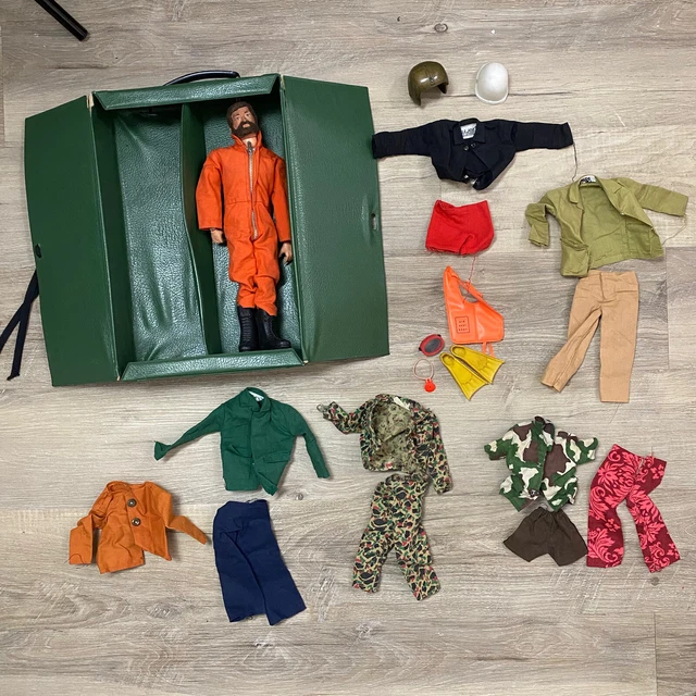 Figurine GI Joe Hasbro 1960 – Cheveux Roux – Yeux Bleus – Made In USA – Collection