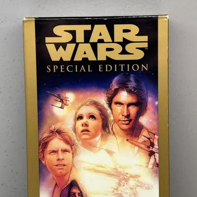 Estuche de cinta de video VHS Star Wars Episodio IV A New Hope edición especial ¡CASI NUEVO! 2