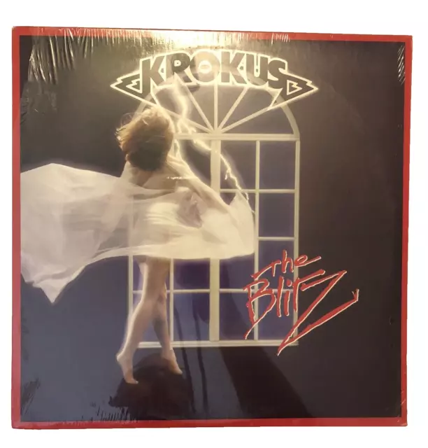 Disco de vinilo LP Krokus The Blitz 1984 sellado de fábrica Arista AL8-8243 como nuevo