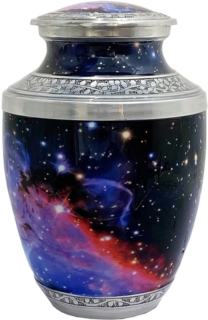 Urna para cenizas humanas, urna de cremación universo galaxia, urna para cenizas, urnas humanas