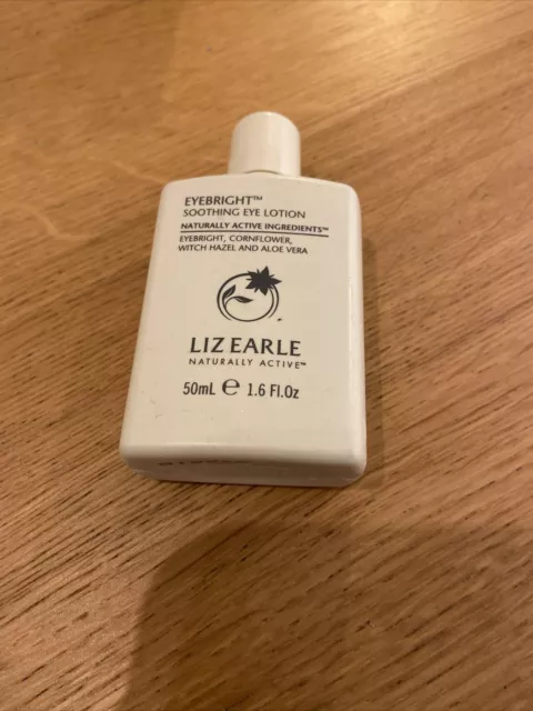 Liz Earle eyebright soothing eye lotion 50ml new travel sized great for travel ✈