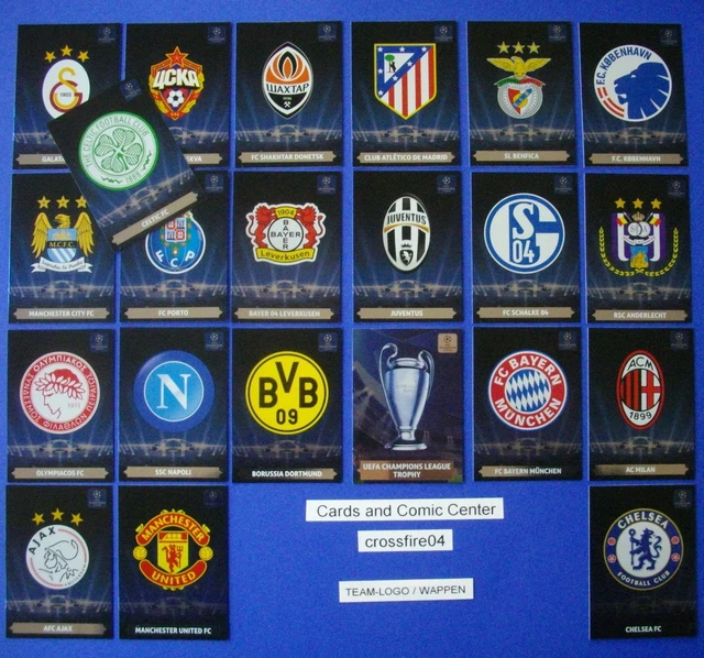 Panini Adrenalyn Champions League 2013 2014 logo squadra scegli/scegli