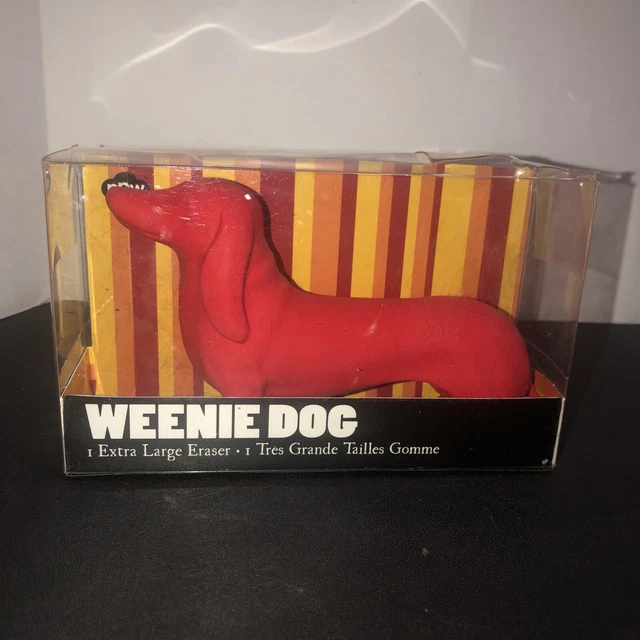 Dachshund Weenie Dog Extra Large Eraser 5” Red - New In Box