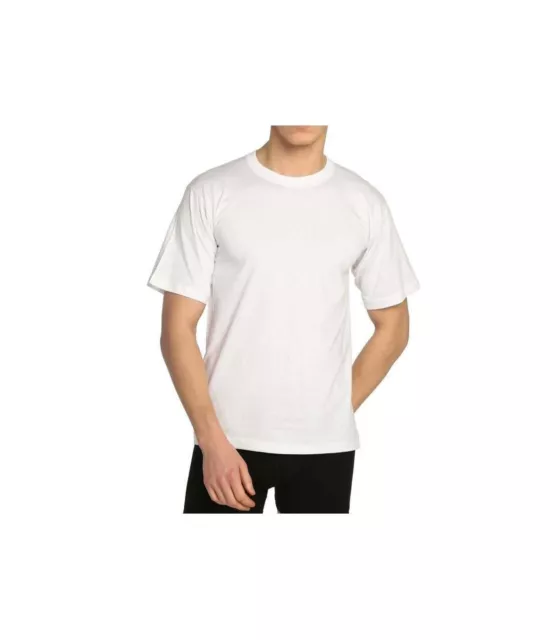 3-6-12 Pack Herren Basic T-Shirt Unterziehshirt Unterhemden Weiß Baumwolle K-82