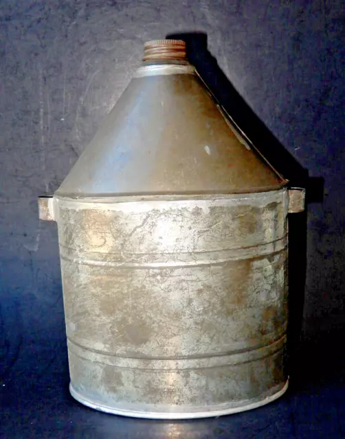 Antique Metal Canteen c.1930s Mining collectible 9 1/4" Tall, Unmarked